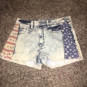 High Rise Jean Shorts